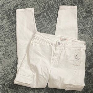 GUESS Women's Cargo White Skinny Jeans